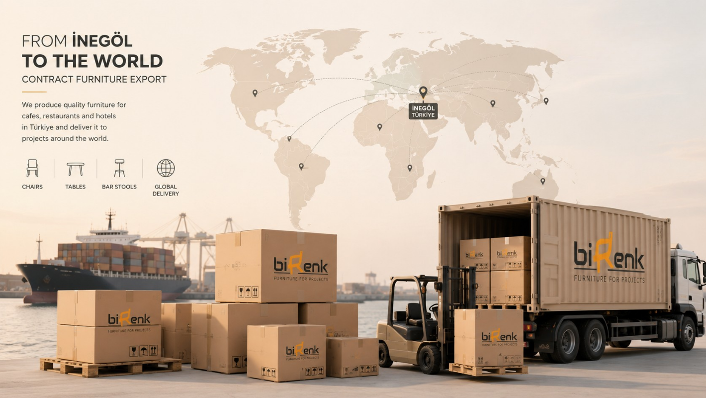 Contract Furniture from Türkiye to the World: Manufacturing for Cafes, Restaurants and Hotels